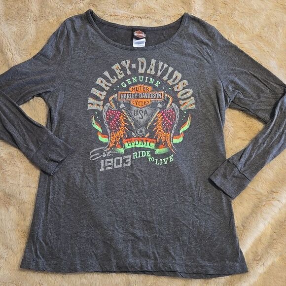 BOSWELL'S MUSIC CITY, NASHVILLE, TN HARLEY-DAVIDSON LS TEE, SIZE XL - Picture 1 of 6